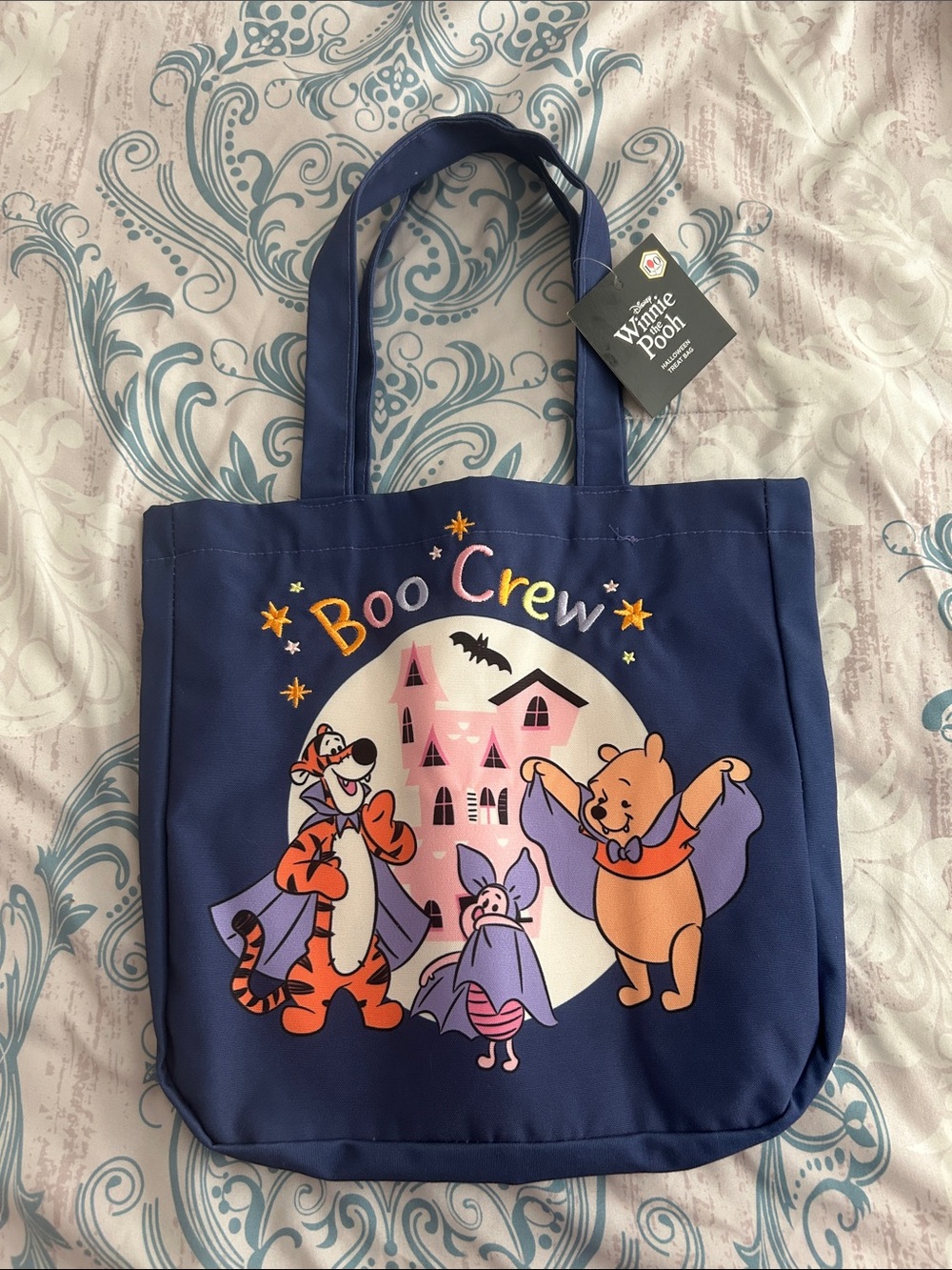 Disney Navy 'Boo Crew' Winnie the Pooh Halloween Treat Bag